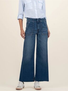 Kut from the Kloth Meg Wide-Leg High-Rise Jeans